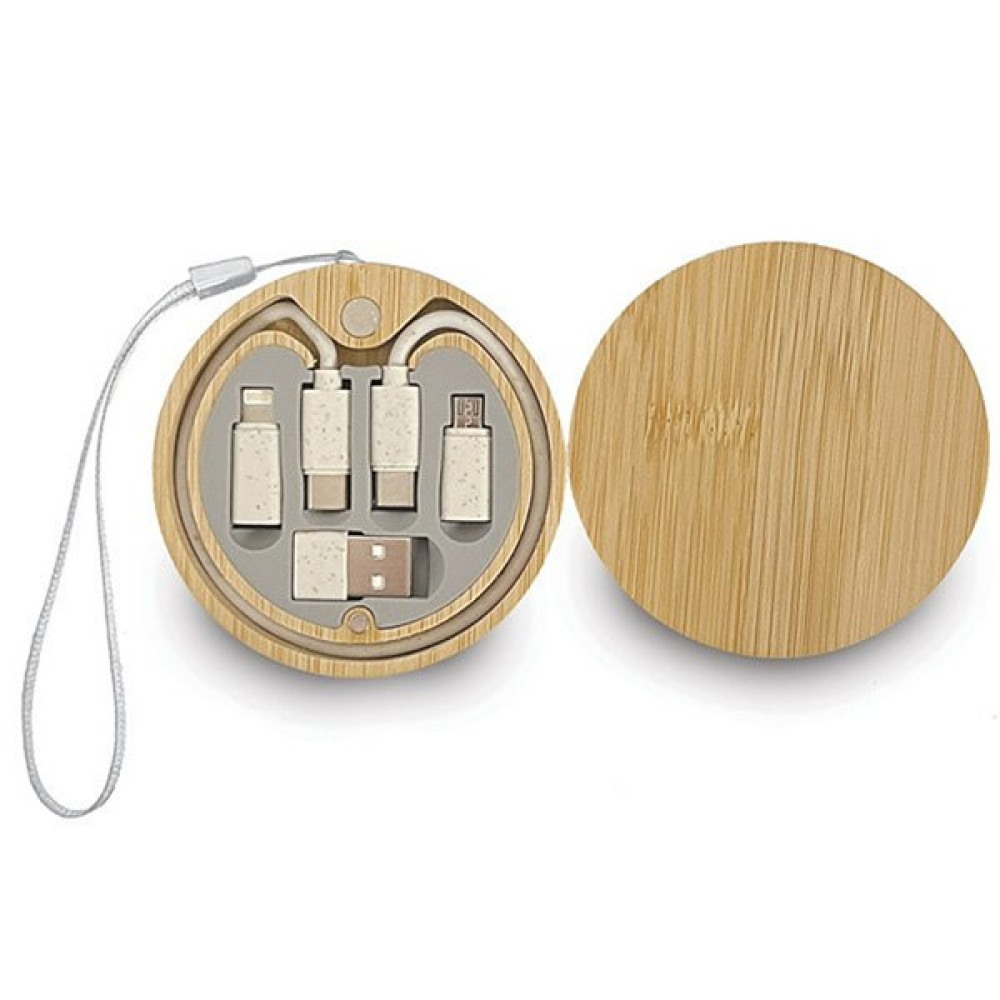 Bamboo Charging Cable/Accessory Kit