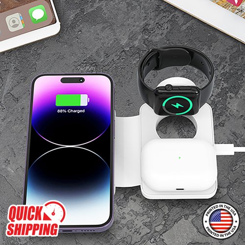 Loop 15W 3 in 1 Magnetic Folding Wireless Charger Loop 15W 3 in 1 Magnetic Folding Wireless Charger