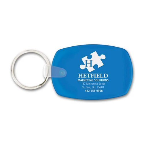 Custom Printed Oblong Key Tag Custom Printed Oblong Key Tag