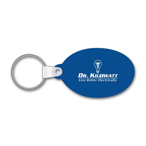 Branded Oval Key Tag 