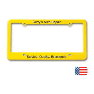 Promotional License Plate Frame - Straight Bottom