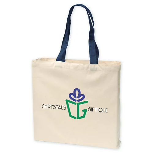 Logo Give-Away Tote - 6 Oz. Cotton 