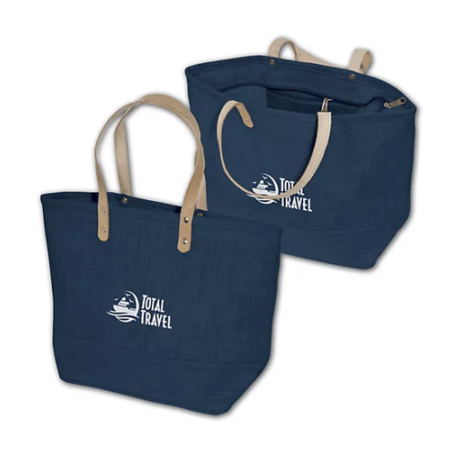 Branded Hamptons Jute Tote 