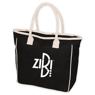 Branded Seville Jute/canvas Tote
