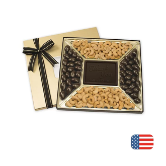 Promotional Premium Confection Assortments - Cashews/Almonds 20 oz.dark