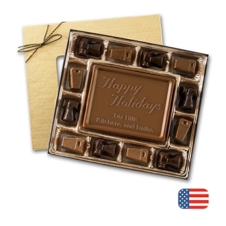 Personalized 8 oz. Contractor Themed Milk Chocolate Truffles