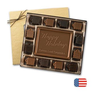 Corporate 8 oz. Retail Themed Milk Chocolate Truffles