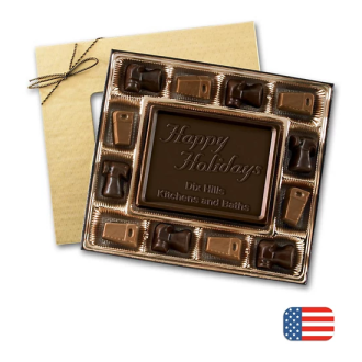 Corporate 8 oz. Contractor Themed Dark Chocolate Truffles