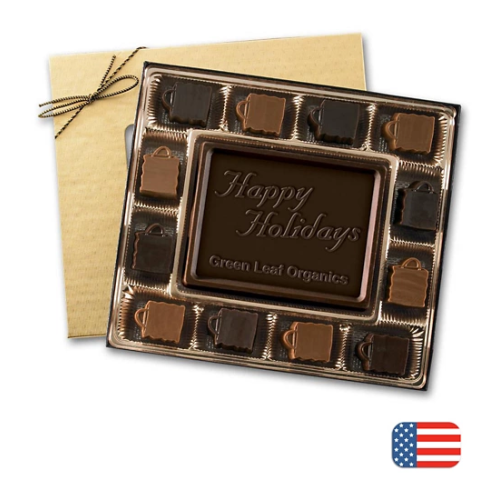 Premium 8 oz. Retail Themed Dark Chocolate Truffles 