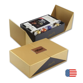 Personalized Golden Box of Lindt Sweets