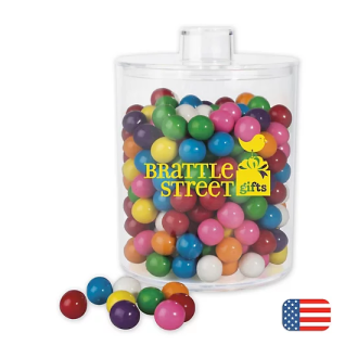 Professional Acrylic Cylinder Jar with Gum Balls