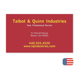 Branded Jumbo Business Card Magnet