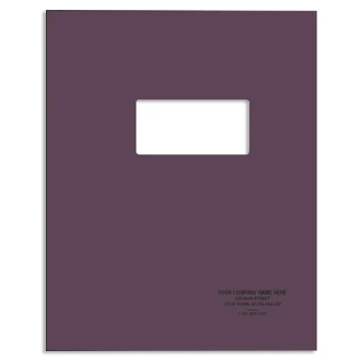 Branded Punch & Bind Cover with Window