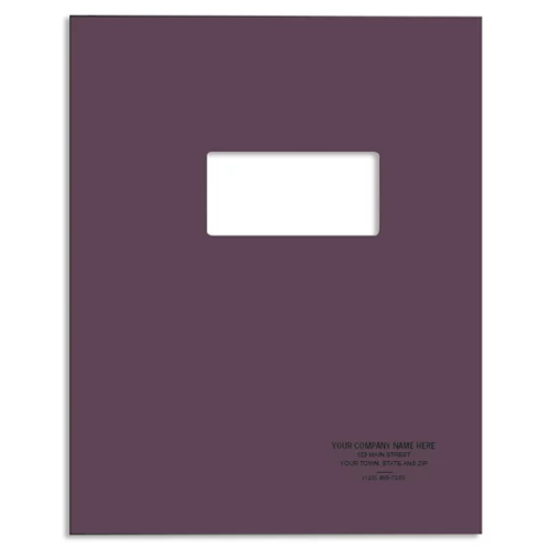 Branded Punch & Bind Cover with Window 