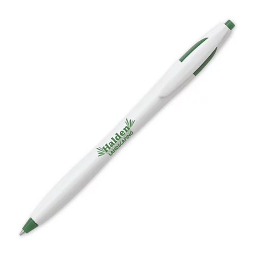 Imprinted Spa Classic White Click Pen 