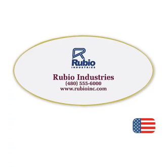 Custom Oval Name Badges
