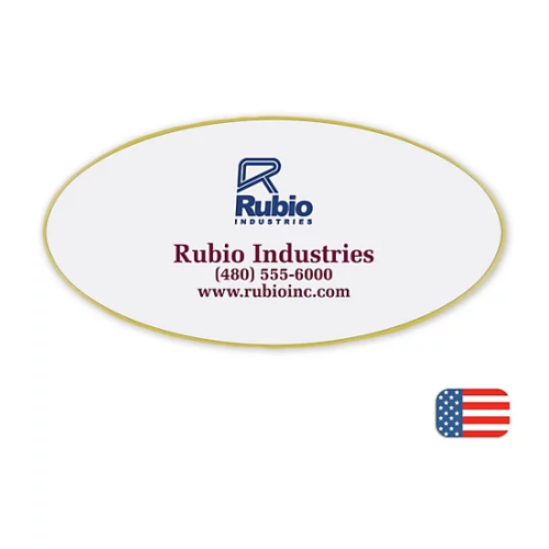 Custom Oval Name Badges Custom Oval Name Badges