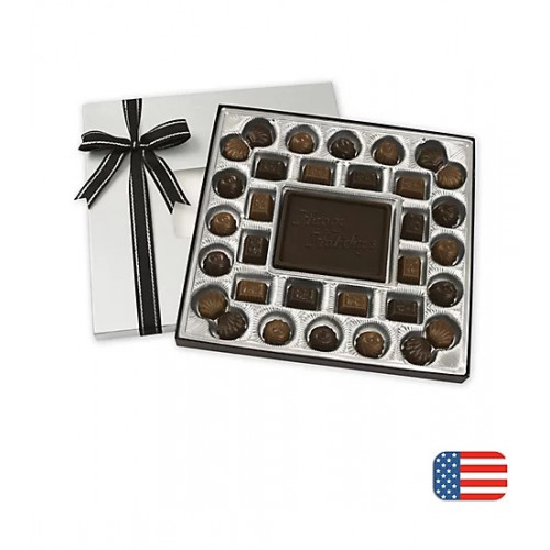 Solid Dark Chocolate Gift Box - 20 oz. Solid Dark Chocolate Gift Box - 20 oz.