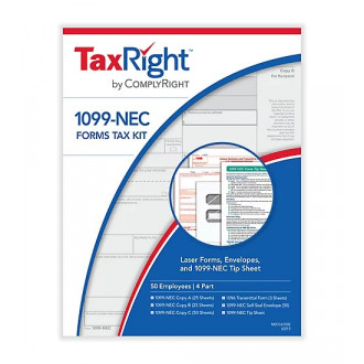 ComplyRight 1099-NEC 4 Part Kit w/Envelopes (50 Employees)