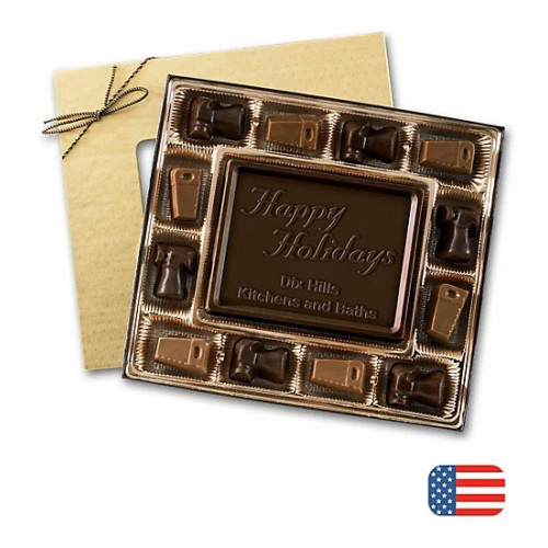 8 oz. Contractor Themed Dark Chocolate Truffles 8 oz. Contractor Themed Dark Chocolate Truffles