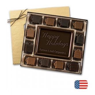 8 oz. Retail Themed Dark Chocolate Truffles