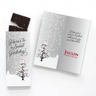 Chocolate Sea Salt Caramel Bar Sweeter Cards with Cardinals Design