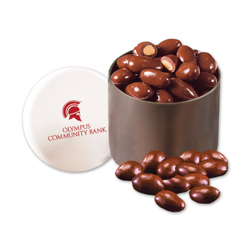 SALE - Chocolate Covered Almonds in Designer Tin 