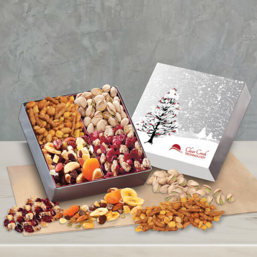 Gift Box with Gourmet Treats with Cardinals Sleeve 