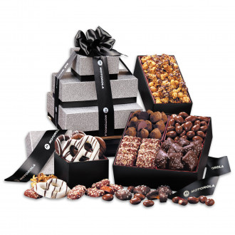 Silver & Black Tower of Sweets