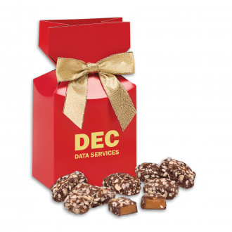 Red Promotional Custom Box with English Butter Toffee