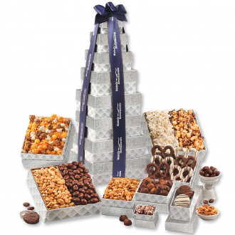 Silver Delights Giant Party Tower