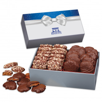 Toffee & Pecan Clusters in Gift Box with Bow Sleeve