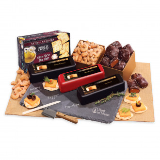 SALE - Shelf Stable Genuine Slate Cheese Plate with Party Favorites