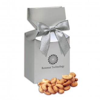 SALE - Extra Fancy Cashews in Silver Premium Delights Gift Box