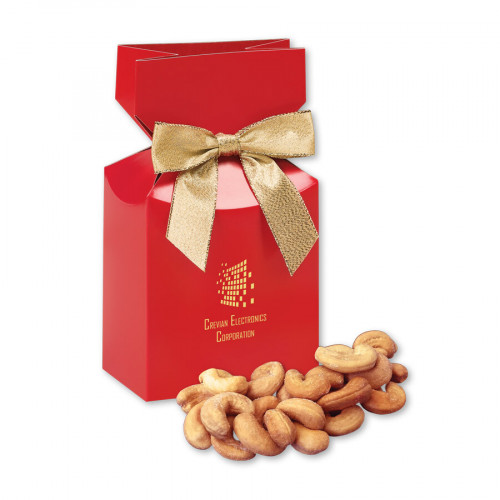 SALE - Extra Fancy Cashews in Red Premium Delights Gift Box 