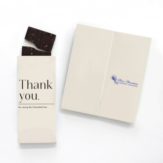 Foil-Stamped Stock Gratitude Sweeter Cards with Sea Salt Caramel Chocolate Bar