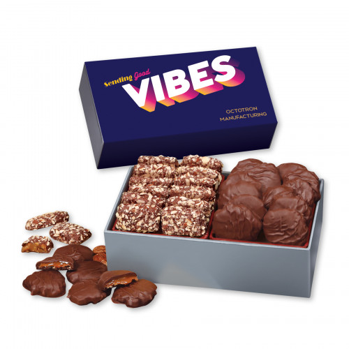 Toffee & Pecan Clusters in Gift Box with Full Color Sleeve 