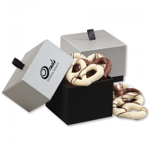 Subtle Sophistication with Chocolate Dipped Pretzels 