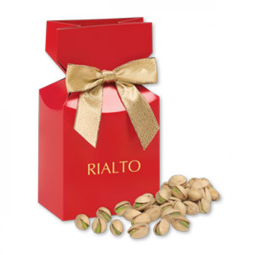 SALE - California Pistachios in Red Premium Delights Gift Box 