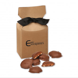 Caramel Pecan Clusters in Kraft Premium Delights Gift Box