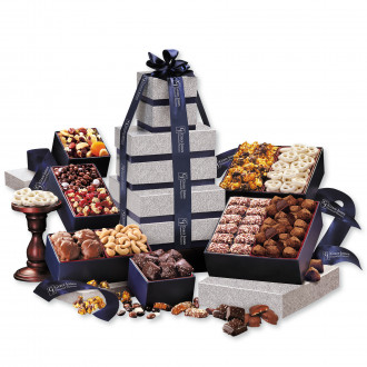 Silver & Navy Executive Gourmet Tower