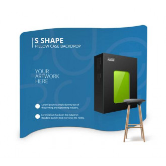 S Shape Pillow Case Backdrop
