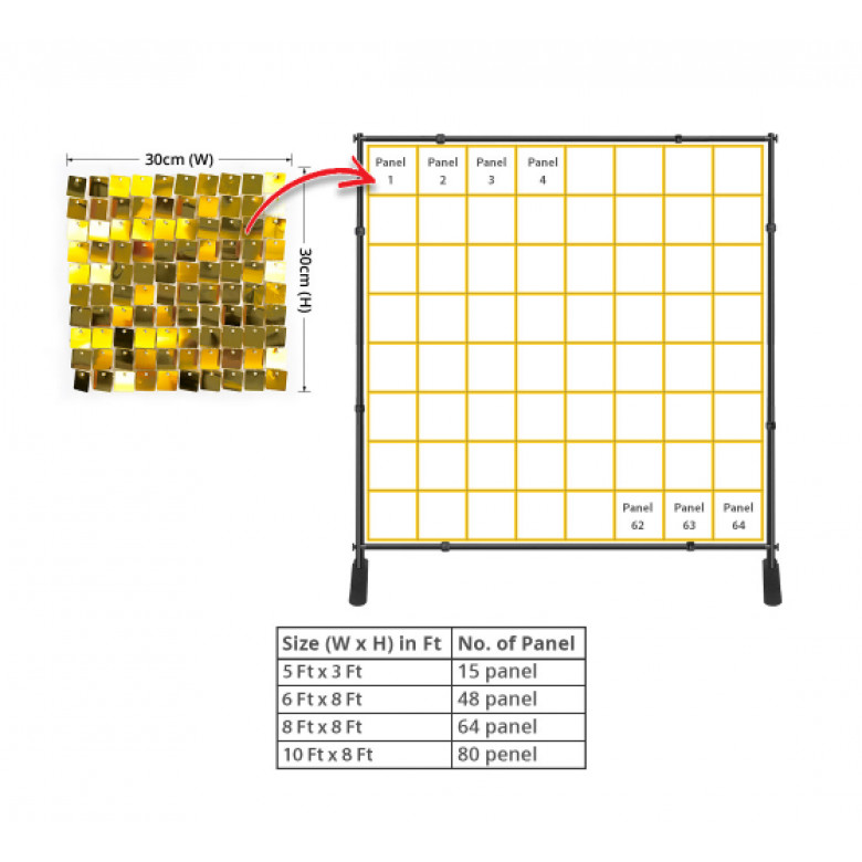 Shimmer Panel - Gold