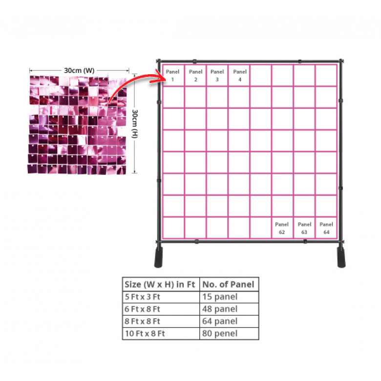 Shimmer Panel - Rose Gold