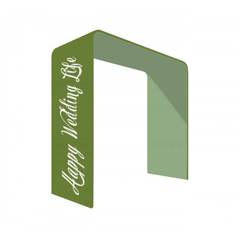 Square Arch Fabric Display
