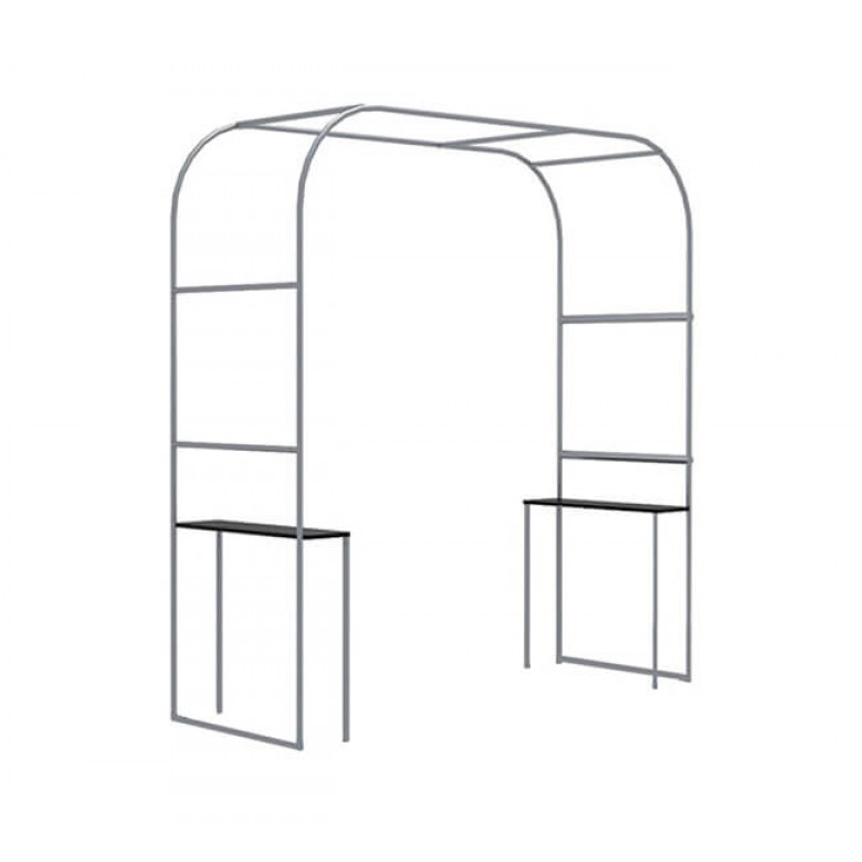 Square Arch Fabric Display