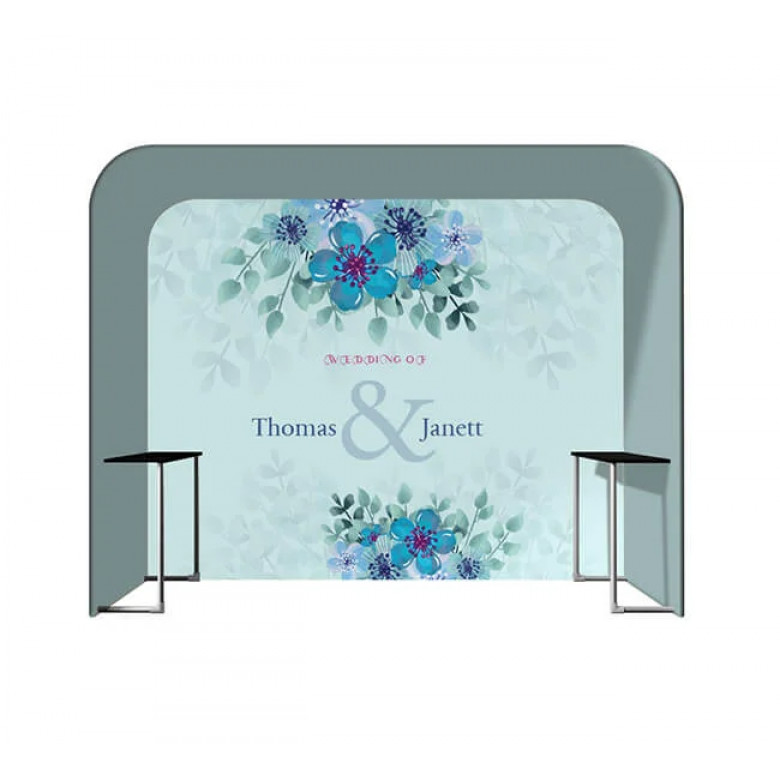 Square Arch Fabric Display