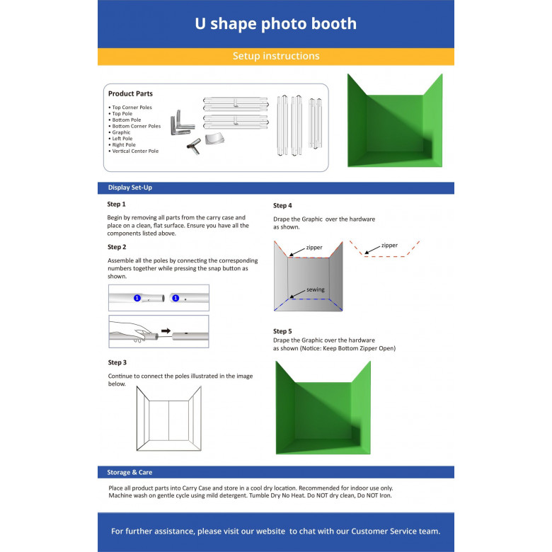 U Shape Photo Booth