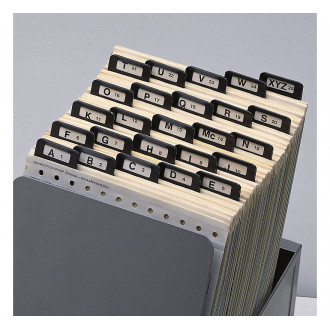 A Z Index Guides Metal Tabs 6.5 X 9 1/4