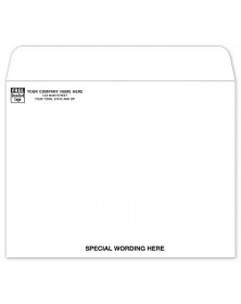 White Open Top Mailing Envelope White Mailing Envelopes , Imprinted White Envelopes , White Booklet Envelopes